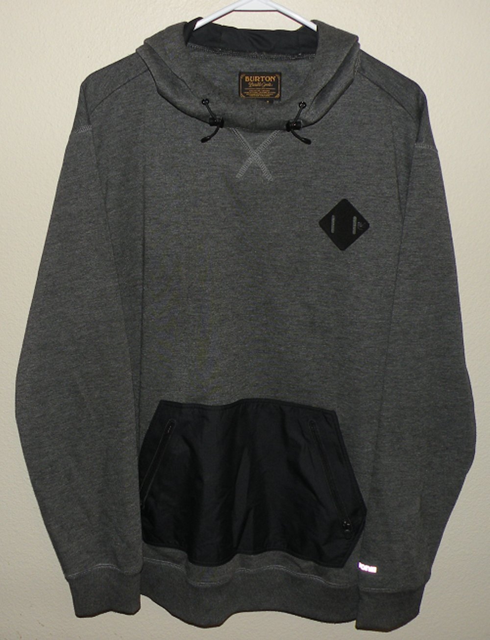Burton DryRide Men’s Large Pullover Hooded Sweatshirt Hoodie Gray